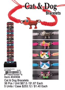 Cat and Dog Bracelets